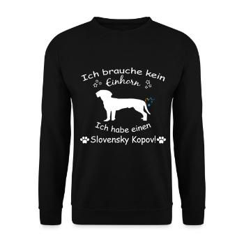 Schwarzwildbracke - Slovensky Kopov - Unisex Pullover - Schwarz - Vorne - Alina (178cm) & Michal (187cm)