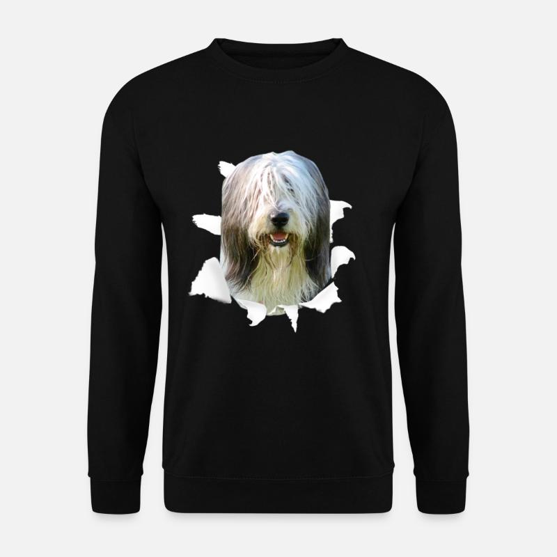 Bearded Collie - Bearded Collie Hund - Unisex Pullover - Schwarz