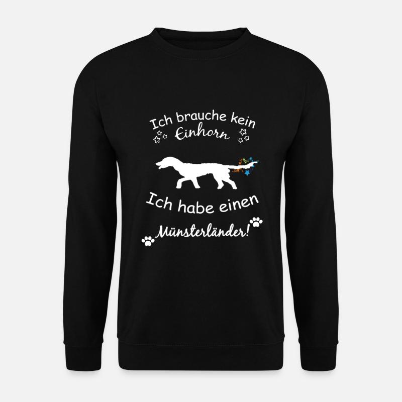 Münsterländer Hund - Münsterländer - Unisex Pullover - Schwarz