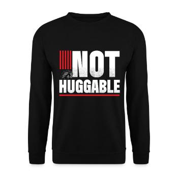 Not Huggable - Porcupine - Unisex Sweatshirt - black - Front - Alina (178cm) & Michal (187cm)