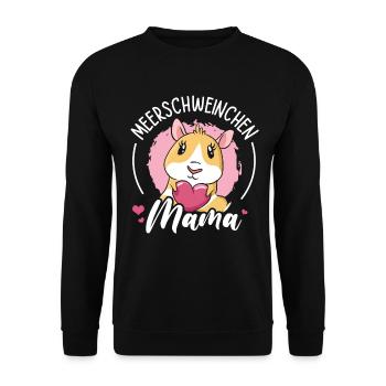 Guinea Pig Mom - Unisex Pullover - Schwarz - Vorne - Alina (178cm) & Michal (187cm)