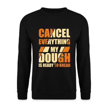 Dough Is Ready To Knead | Bread Baking - Unisex Sweatshirt - black - Front - Alina (178cm) & Michal (187cm)