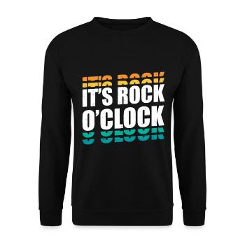 It’s Rock O’Clock - Géologue - Sweat-shirt Unisexe - noir - Devant - Alina (178cm) & Michal (187cm)
