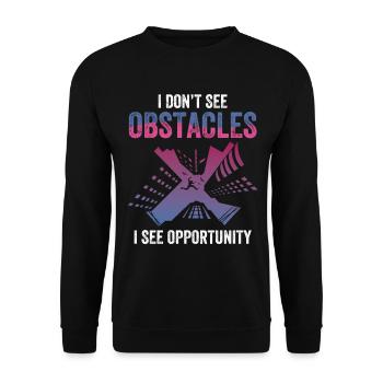 Parkour Design pour Freerunner | Freerunning - Sweat-shirt Unisexe - noir - Devant - Alina (178cm) & Michal (187cm)