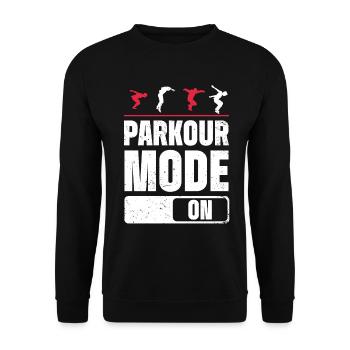 Parkour Design pour Freerunner | Freerunning - Sweat-shirt Unisexe - noir - Devant - Alina (178cm) & Michal (187cm)