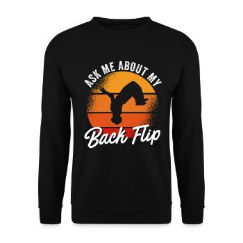 Parkour Design pour Freerunner | Freerunning - Sweat-shirt Unisexe - noir - Devant - Alina (178cm) & Michal (187cm)