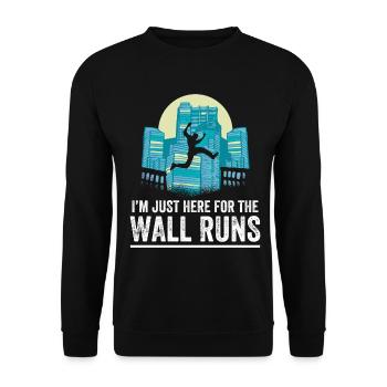 Parkour Design pour Freerunner | Freerunning - Sweat-shirt Unisexe - noir - Devant - Alina (178cm) & Michal (187cm)