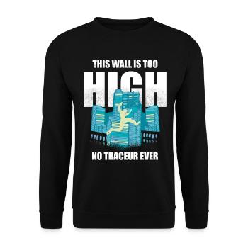 Parkour Design pour Freerunner | Freerunning - Sweat-shirt Unisexe - noir - Devant - Alina (178cm) & Michal (187cm)