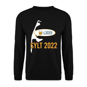 Sylt 2022 Weekend - Party on North Sea Holiday - Unisex Sweatshirt - black - Front - Alina (178cm) & Michal (187cm)