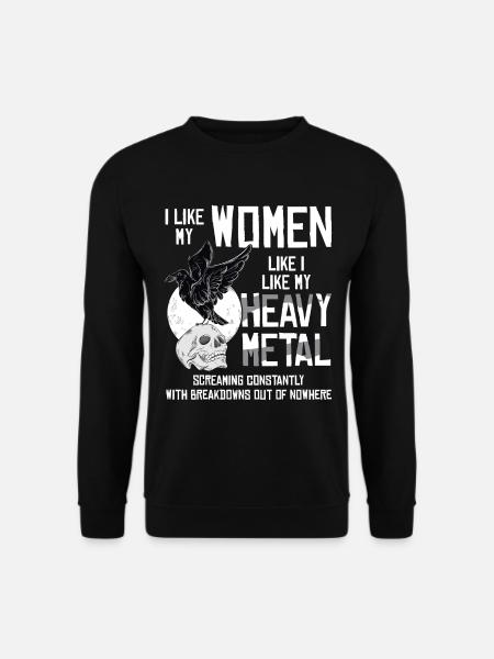 Heavy Metal Music - Unisex Pullover - Schwarz