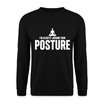 Massage Therapist - Unisex Sweatshirt - black - Front - Alina (178cm) & Michal (187cm)
