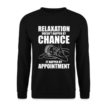 Massage Therapist - Unisex Sweatshirt - black - Front - Alina (178cm) & Michal (187cm)