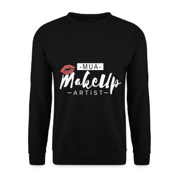 Makeup Artist - Unisex Sweatshirt - black - Front - Alina (178cm) & Michal (187cm)