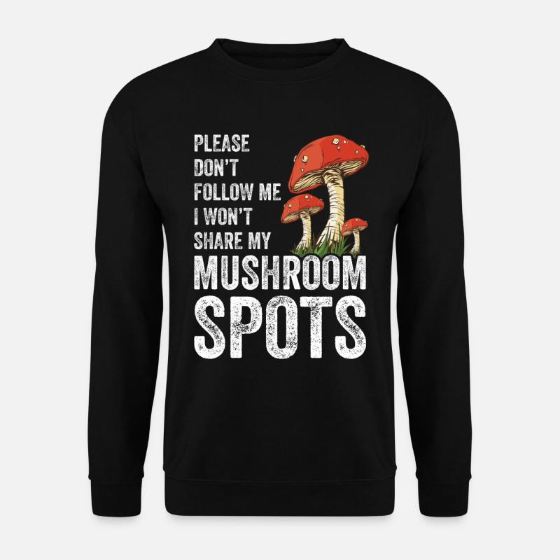 Mushroom Hunting - Unisex Sweatshirt - black