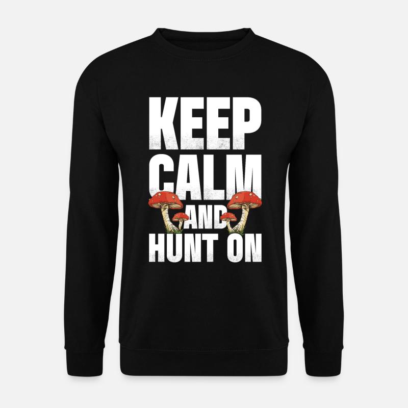 Mushroom Hunting - Unisex Sweatshirt - black
