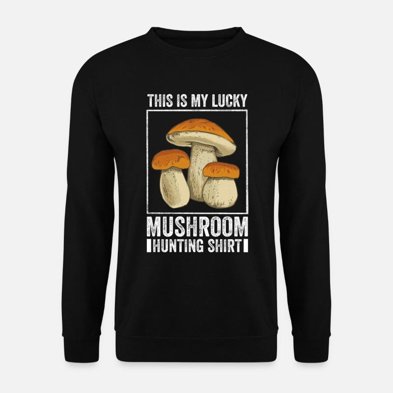 Mushroom Hunting - Unisex Sweatshirt - black