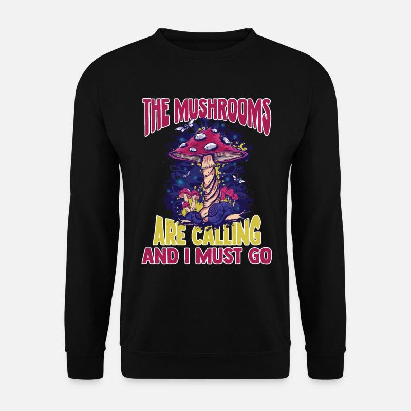 Mushroom Hunting - Unisex Sweatshirt - black