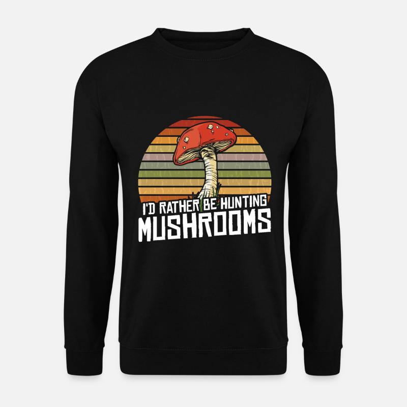 Mushroom Hunting - Unisex Sweatshirt - black