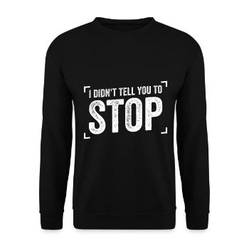 Entraîneur personnel drôle - Sweat-shirt Unisexe - noir - Devant - Alina (178cm) & Michal (187cm)
