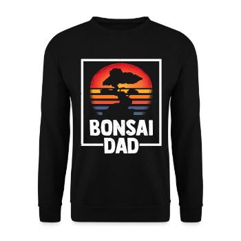 Bonsaï Papa - Sweat-shirt Unisexe - noir - Devant - Alina (178cm) & Michal (187cm)