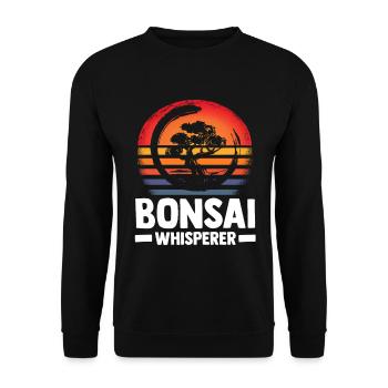 Bonsaï - Sweat-shirt Unisexe - noir - Devant - Alina (178cm) & Michal (187cm)