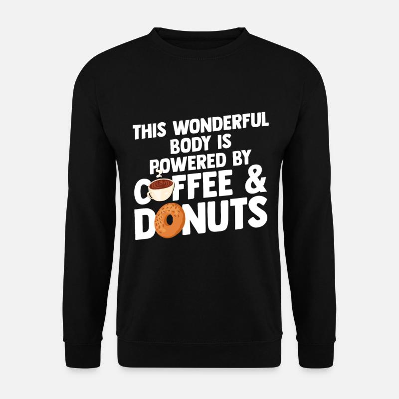 Donut & Coffee Lover - Unisex Sweatshirt - black