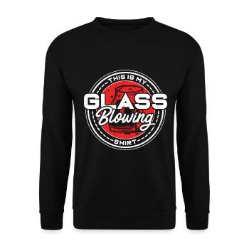 Glass Blower - Glassblowing - Unisex Pullover - Schwarz - Vorne - Alina (178cm) & Michal (187cm)