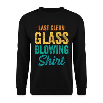 Glass Blower - Glassblowing - Unisex Pullover - Schwarz - Vorne - Alina (178cm) & Michal (187cm)