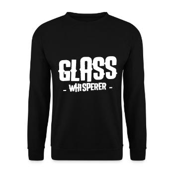 Glass Blower - Glassblowing - Unisex Pullover - Schwarz - Vorne - Alina (178cm) & Michal (187cm)