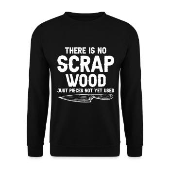 Whittler | Woddcarving - Unisex Sweatshirt - black - Front - Alina (178cm) & Michal (187cm)