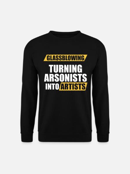 Glass Blower - Glassblowing - Unisex Pullover - Schwarz
