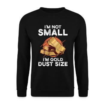 Gold Panning | Miner - Unisex Pullover - Schwarz - Vorne - Alina (178cm) & Michal (187cm)