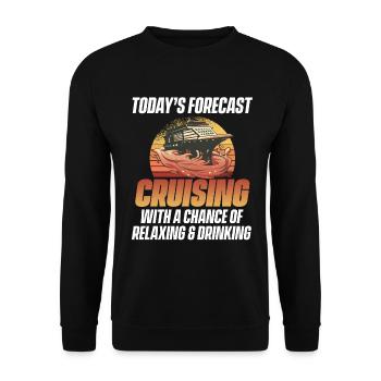 Cruising Vacation - Cruise Ship - Unisex Sweatshirt - black - Front - Alina (178cm) & Michal (187cm)