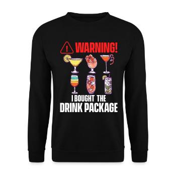 Vacances de croisière - Bateau de croisière - Sweat-shirt Unisexe - noir - Devant - Alina (178cm) & Michal (187cm)