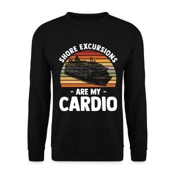 Vacances de croisière - Bateau de croisière - Sweat-shirt Unisexe - noir - Devant - Alina (178cm) & Michal (187cm)
