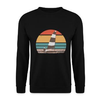 Jolle Jollen Jollensegeln Segler Segeln Kapitän - Unisex Pullover - Schwarz - Vorne - Alina (178cm) & Michal (187cm)