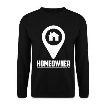 Housewarming Party | Homeowner 2023 - Unisex Sweatshirt - black - Front - Alina (178cm) & Michal (187cm)