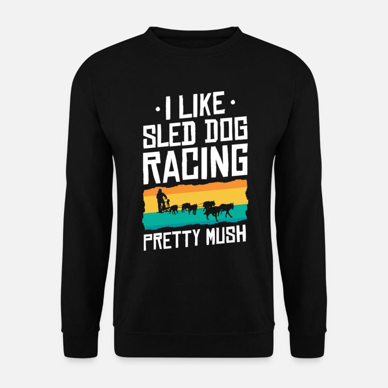 Traîneau à chiens | Mushing - Sweat-shirt Unisexe - noir