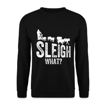 Dog Sledding | Mushing - Unisex Sweatshirt - black - Front - Alina (178cm) & Michal (187cm)