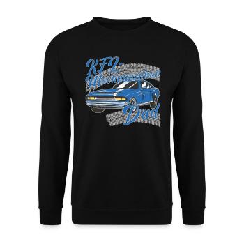 Kfz Mechatroniker Dad Papa Auto Schrauber - Unisex Pullover - Schwarz - Vorne - Alina (178cm) & Michal (187cm)