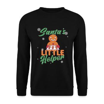 Christmas Baking Cookies Cookie Cookie Merry - Unisex Sweatshirt - black - Front - Alina (178cm) & Michal (187cm)