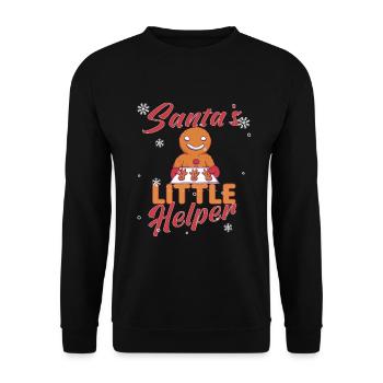 Christmas Baking Cookies Cookie Cookie Merry - Unisex Sweatshirt - black - Front - Alina (178cm) & Michal (187cm)