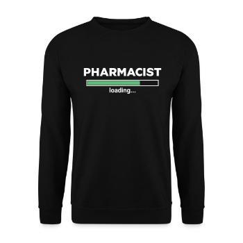Pharmacien Chargement Progrès Humour - Sweat-shirt Unisexe - noir - Devant - Alina (178cm) & Michal (187cm)