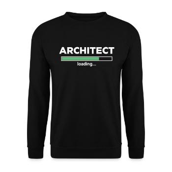 Architecte Chargement Professionnel - Sweat-shirt Unisexe - noir - Devant - Alina (178cm) & Michal (187cm)