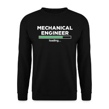 Progression du chargement de l’ingénieur mécanique - Sweat-shirt Unisexe - noir - Devant - Alina (178cm) & Michal (187cm)
