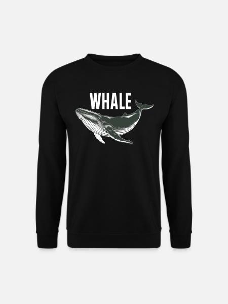 Majestic Whale Ocean Explorer Enthusiast - Unisex Sweatshirt - black