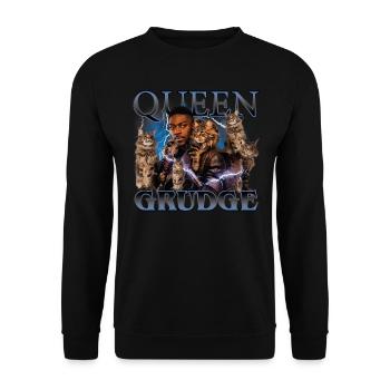 Star Trek Discovery Queen Grudge Cats - Unisex Sweatshirt - black - Front - Alina (178cm) & Michal (187cm)