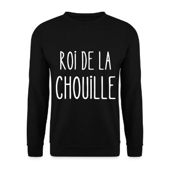roi de la chouille - Sweat-shirt Unisexe - noir - Devant - Alina (178cm) & Michal (187cm)