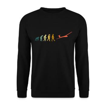 Planeur Evolution Pilot Planeur retro - Sweat-shirt Unisexe - noir - Devant - Alina (178cm) & Michal (187cm)