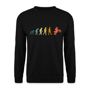 Motocross Evolution Enduro Retro - Sweat-shirt Unisexe - noir - Devant - Alina (178cm) & Michal (187cm)